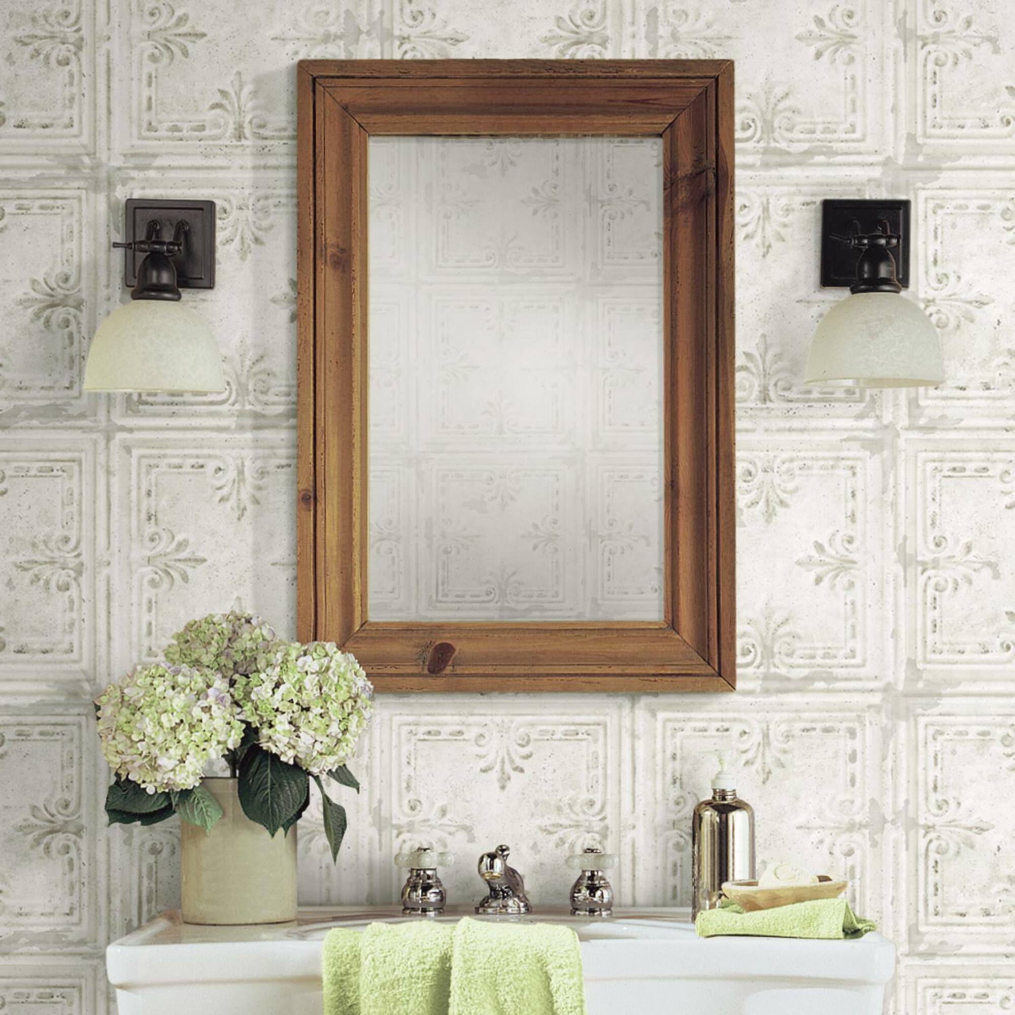 RoomMates Tin Tile Peel & Stick Wallpaper